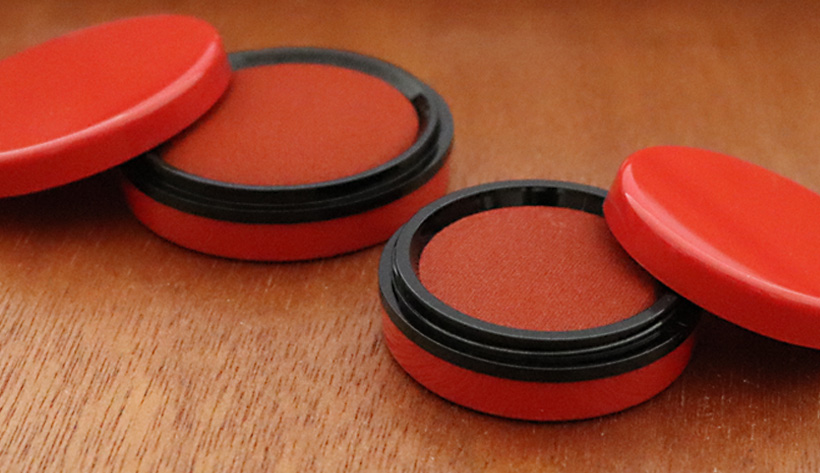 速乾朱肉　日光印クリア 濃色（コイロ）